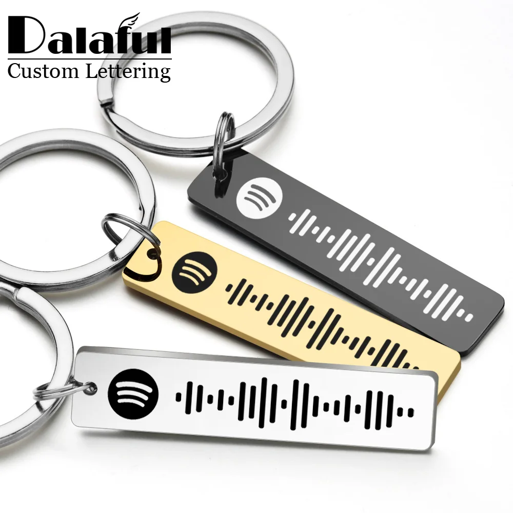 Personalized Spotify Code Keyc - Initial Ring Custom 评论和价格