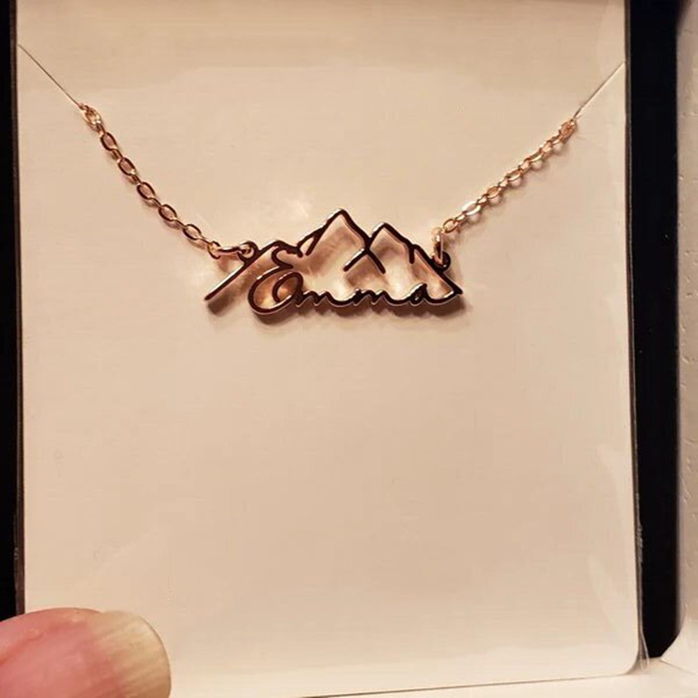 Custom Name Necklace Fashion P - Birth Flower Necklace 评论和价格