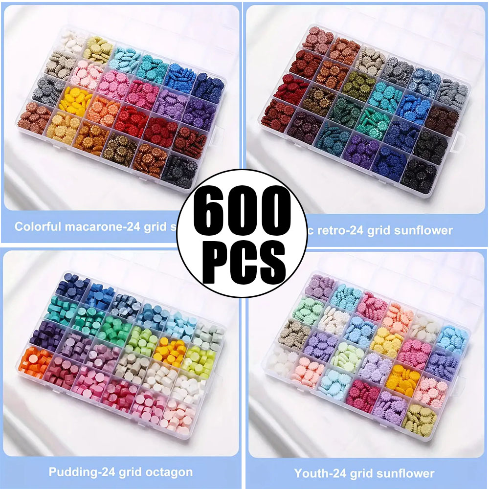 600Pcs Box Sealing Wax Beads,  - Wax Seal Letter Kit 评论和价格