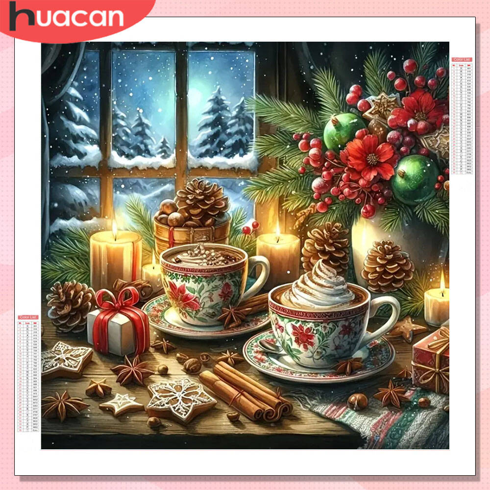 HUACAN Diamond Painting Coffee - Photo Mosaic Print 评论和价格