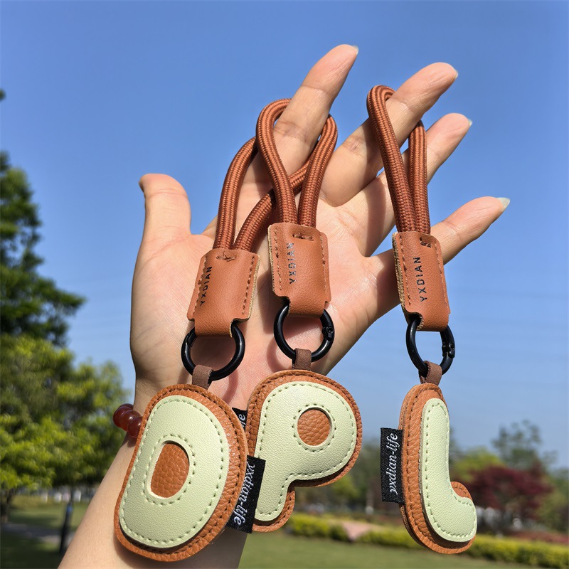 A To Z Leather Initials Keycha - Monogram Keychain Leather 评论和价格