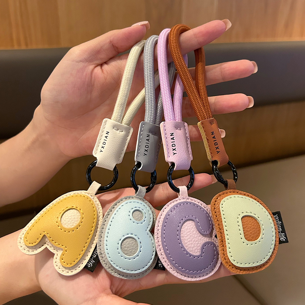 A To Z Leather Initials Keycha - Monogram Keychain Leather 评论和价格