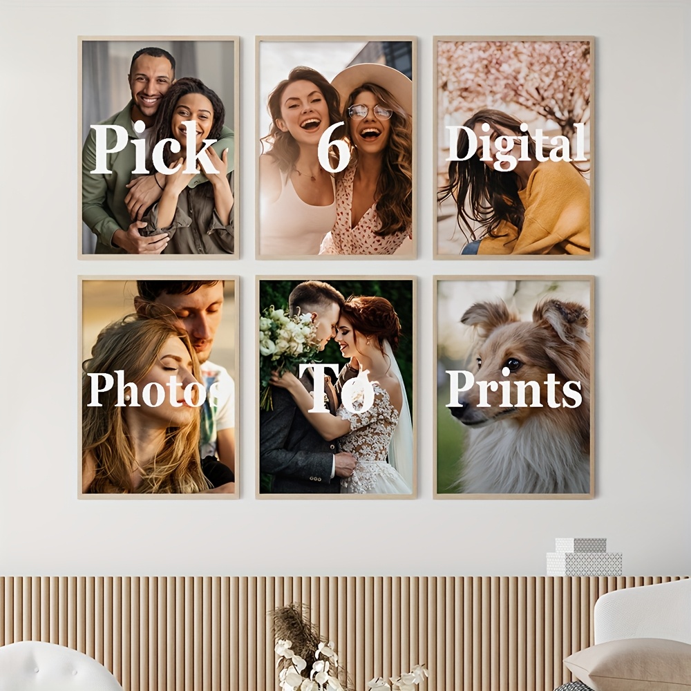 6pcs/set Custom Canvas Prints  - Pet Portrait Custom 评论和价格